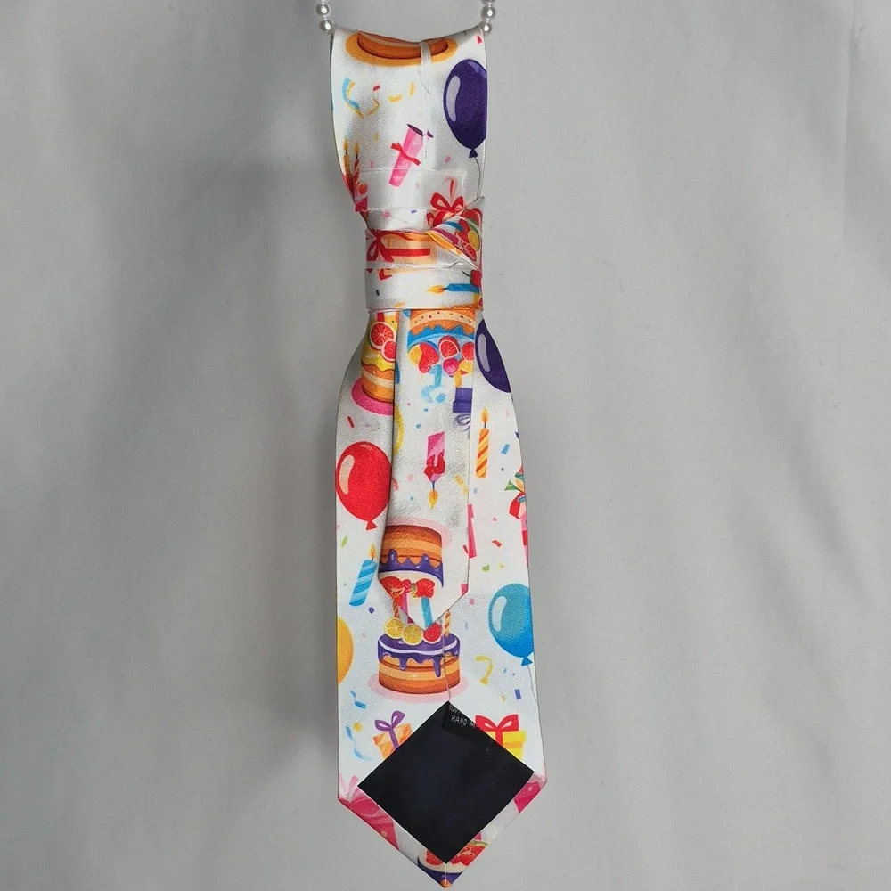 Handcrafted Luxury Fashion Necktie Necklace (Birthday 🎂 Confetti)